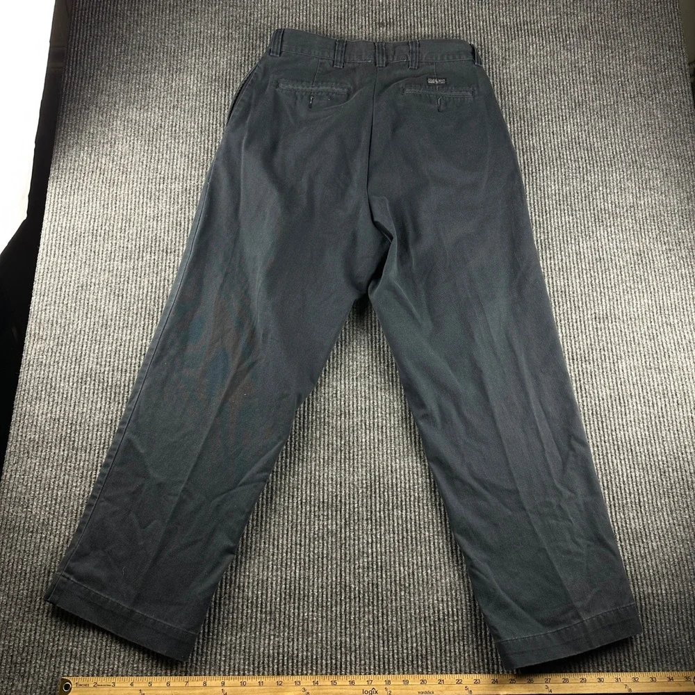 Polo Ralph Lauren Andrew Pant Men 38x30 Black Chino Trousers Straight Leg Cotton